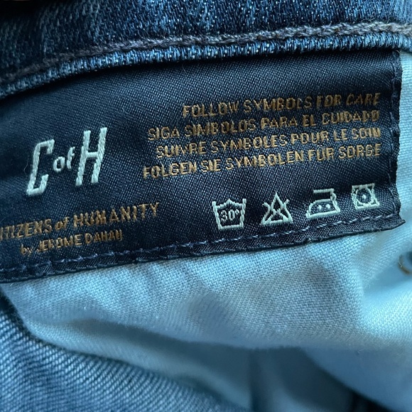 Citizens of Humanity Straight Leg, Button Fly Blue Jeans, Size 24 - Picture 7 of 8